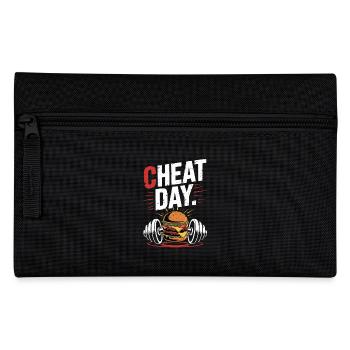 Cheat Day Fitness Enjoyment Break Training Workout - Pencil Case - black - Front
