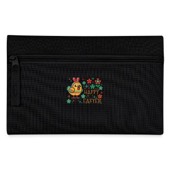Fröhliches Ostern Küken Vintage Look - Federtasche - Schwarz - Vorne