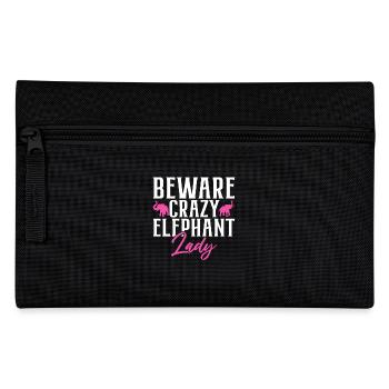 Cadeaux d’amoureux des éléphants - Trousse - noir - Devant
