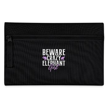 Cadeaux d’amoureux des éléphants - Trousse - noir - Devant