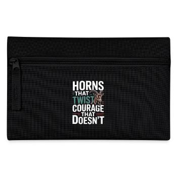 Markhor Lover Faune Animale Chèvre Sauvage Pakistan - Trousse - noir - Devant