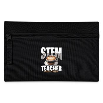 STEM Teacher Before Coffee Educator Coffee Lover - Federtasche - Schwarz - Vorne