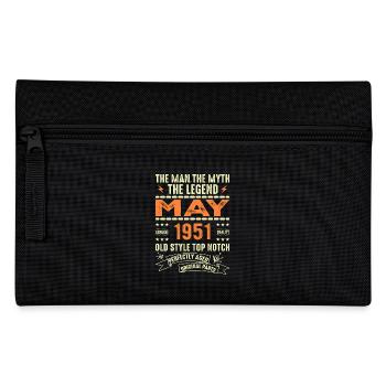 Mai 1951 Jahrgang Vintage Geburtstag Mai 1951 - Federtasche - Schwarz - Vorne
