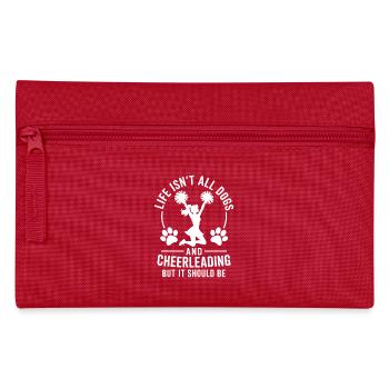 Cheerleading Spruch Lustiges Cheerleading Geschenk - Federtasche - Rot - Vorne