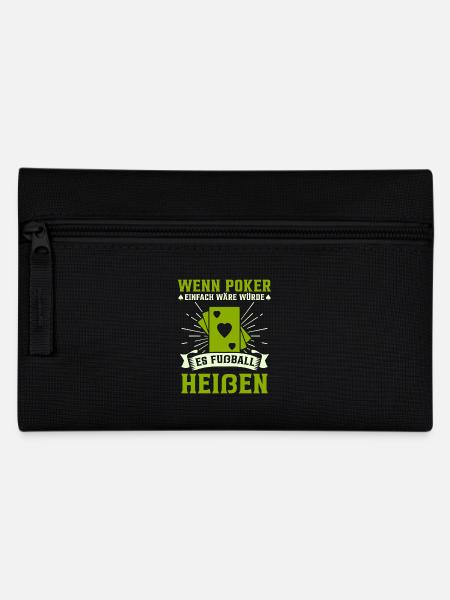 Poker Pokerspieler Humor - Federtasche - Schwarz