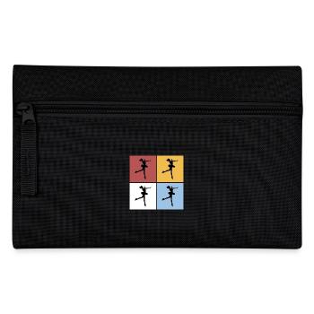 Squares Figure Skating Figure Skating Sports Hobby - Pencil Case - black - Front