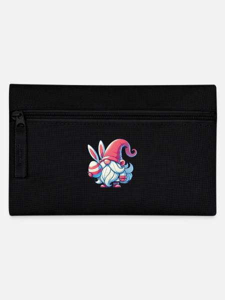 Ostern Gnom Mit Ei Wichtel Zwerg - Federtasche - Schwarz