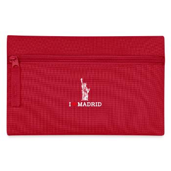 J’aime Madrid Statue De La Liberté Jeu De Mots Coeur Drapeau - Trousse - rouge - Devant