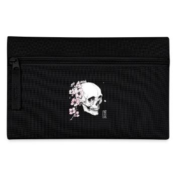 Cherry blossom skull in Japan style - Pencil Case - black - Front