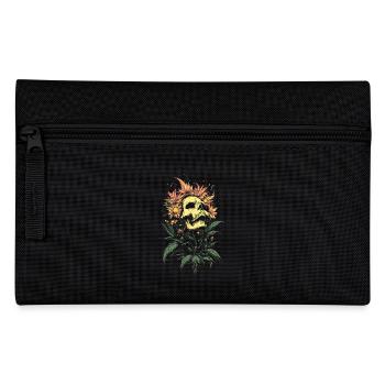 Flower Skull with Rampant Nature - Pencil Case - black - Front