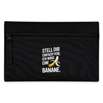 Bananen Kostüm Stell Dir Einfach Vor Party Banane - Federtasche - Schwarz - Vorne