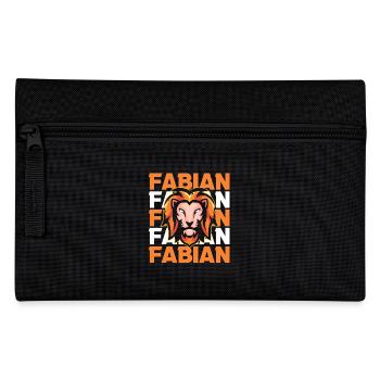 Löwe Fabian - Federtasche - Schwarz - Vorne