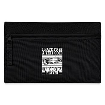 Harmonica Musican Hate To Be Very Good Player - Federtasche - Schwarz - Vorne