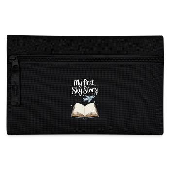 First time flying Travel Memory Sky - Pencil Case - black - Front