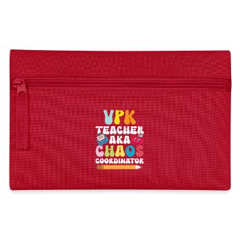 Vpk -lehrer Aka Chaos -koordinator - Federtasche - Rot - Vorne