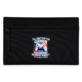 Gamer Zocker Gaming Konsole Videospiele lustig - Federtasche - Schwarz - Vorne