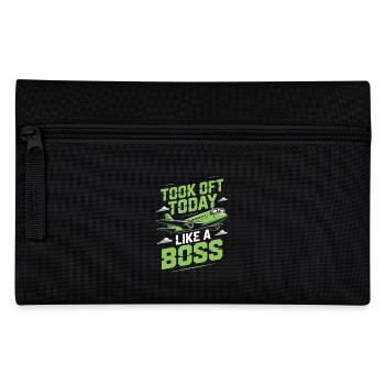 First time flying Travel Memory Sky - Pencil Case - black - Front