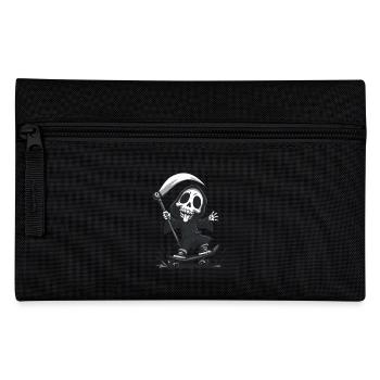 Skate or Die – Grim Reaper on a skateboard - Pencil Case - black - Front