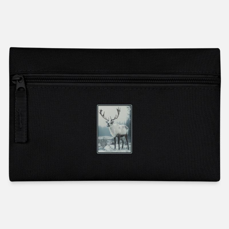 Rentiere Rentier - Federtasche - Schwarz
