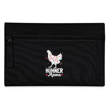Hühner Mama Leben Auf Dem Bauernhof - Federtasche - Schwarz - Vorne