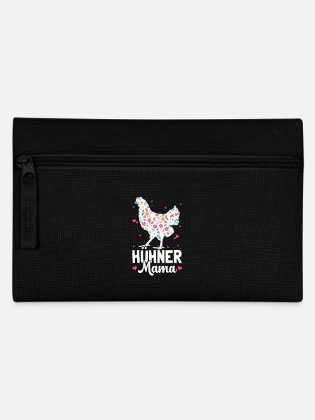 Hühner Mama Leben Auf Dem Bauernhof - Federtasche - Schwarz