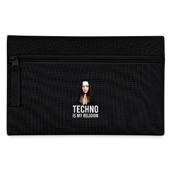 Techno is my religion - Pencil Case - black - Front