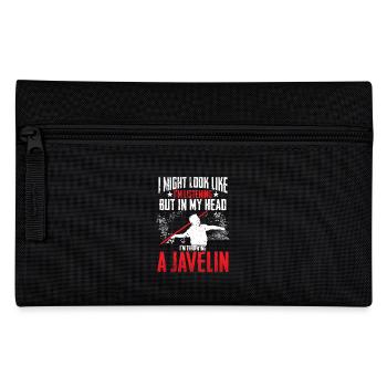 Speerwurf In My Head I'm Throwing A Javelin - Federtasche - Schwarz - Vorne