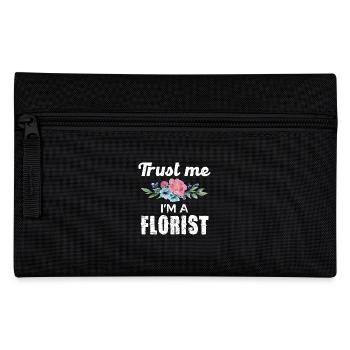 Vertrau Mir, Ich Bin Ein Florist Mit Blumenmotiv - Federtasche - Schwarz - Vorne