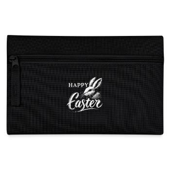 Lapin Vintage de Pâques Joyeuses Pâques - Trousse - noir - Devant
