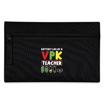 Battery life of a VPK teacher - Pencil Case - black - Front