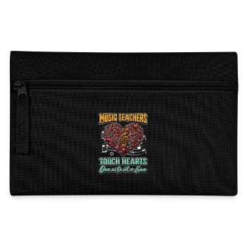Music Teachers Touch Hearts Musical Instrument - Federtasche - Schwarz - Vorne