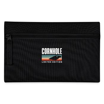 Cornhole Spieler Limited Edition Vintage Style - Federtasche - Schwarz - Vorne