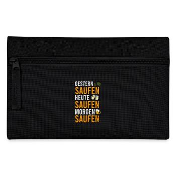 Saufen Gestern Heute Morgen - Federtasche - Schwarz - Vorne