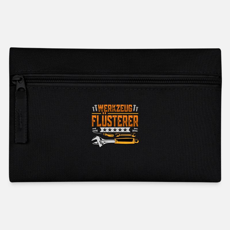 Werkzeug Flüsterer Handwerker Heimwerker Werkstatt - Federtasche - Schwarz