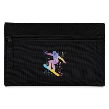 Snowboarder Snowboarding Snowboard - Federtasche - Schwarz - Vorne