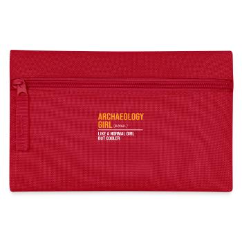 Archäologie Mädchen Tochter Mutter - Federtasche - Rot - Vorne