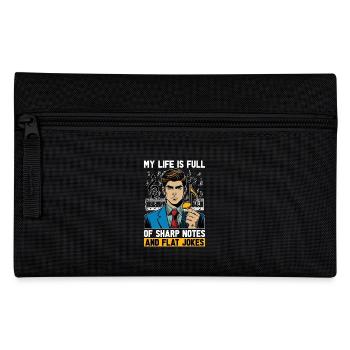 Music Teacher My Life Is Full Of Classical Music - Pencil Case - black - Front