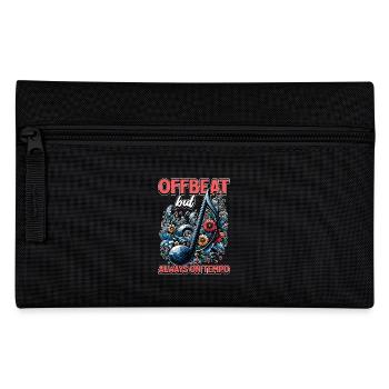 Music Teacher Offbeat But Loves Musical Instrument - Federtasche - Schwarz - Vorne