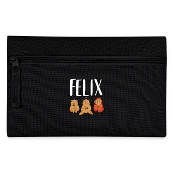 Gamer Zocker Zocken Gaming Felix - Federtasche - Schwarz - Vorne