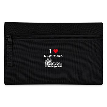 New York Lover Colosseum Heart Flagge Vereinigte Staaten - Federtasche - Schwarz - Vorne