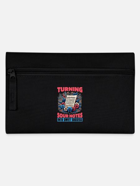 Music Teacher Turning Sour Notes Into Music Lover - Pencil Case - black