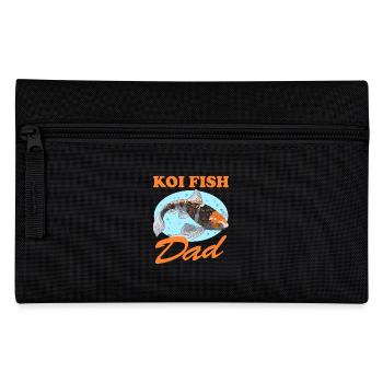 Koi Fish Dad Nishikigoi Fish Koi Gift - Pencil Case - black - Front