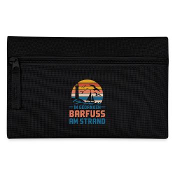 Baltic Sea North Sea coast Barefoot on the beach in thoughts - Pencil Case - black - Front