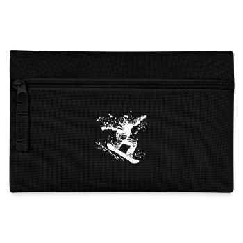 Snowboarder Snowboarding Snowboard - Federtasche - Schwarz - Vorne