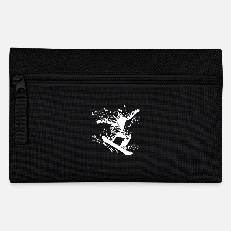 Snowboarder Snowboarding Snowboard - Pencil Case - black