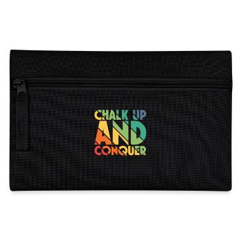 Boulderer Chalk Up and Conquer Bouldering - Pencil Case - black - Front