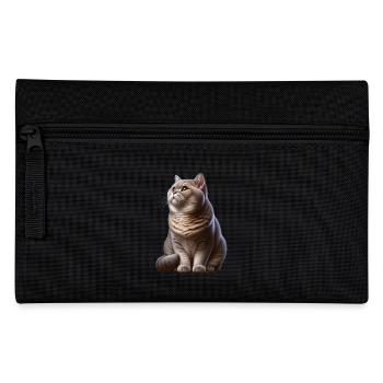 British Shorthair Cat - Pencil Case - black - Front