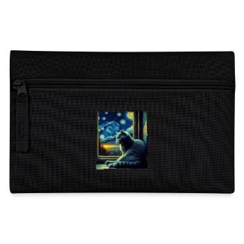 Chat British Shorthair Nuit étoilée - Trousse - noir - Devant