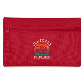 Computer Flüsterer Retro Gamer Nerd Programmierer - Federtasche - Rot - Vorne