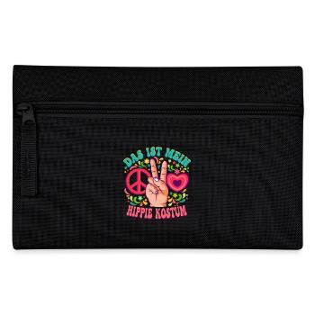 Das Ist Mein Hippie Kostüm Flower Power 60er 70er - Federtasche - Schwarz - Vorne